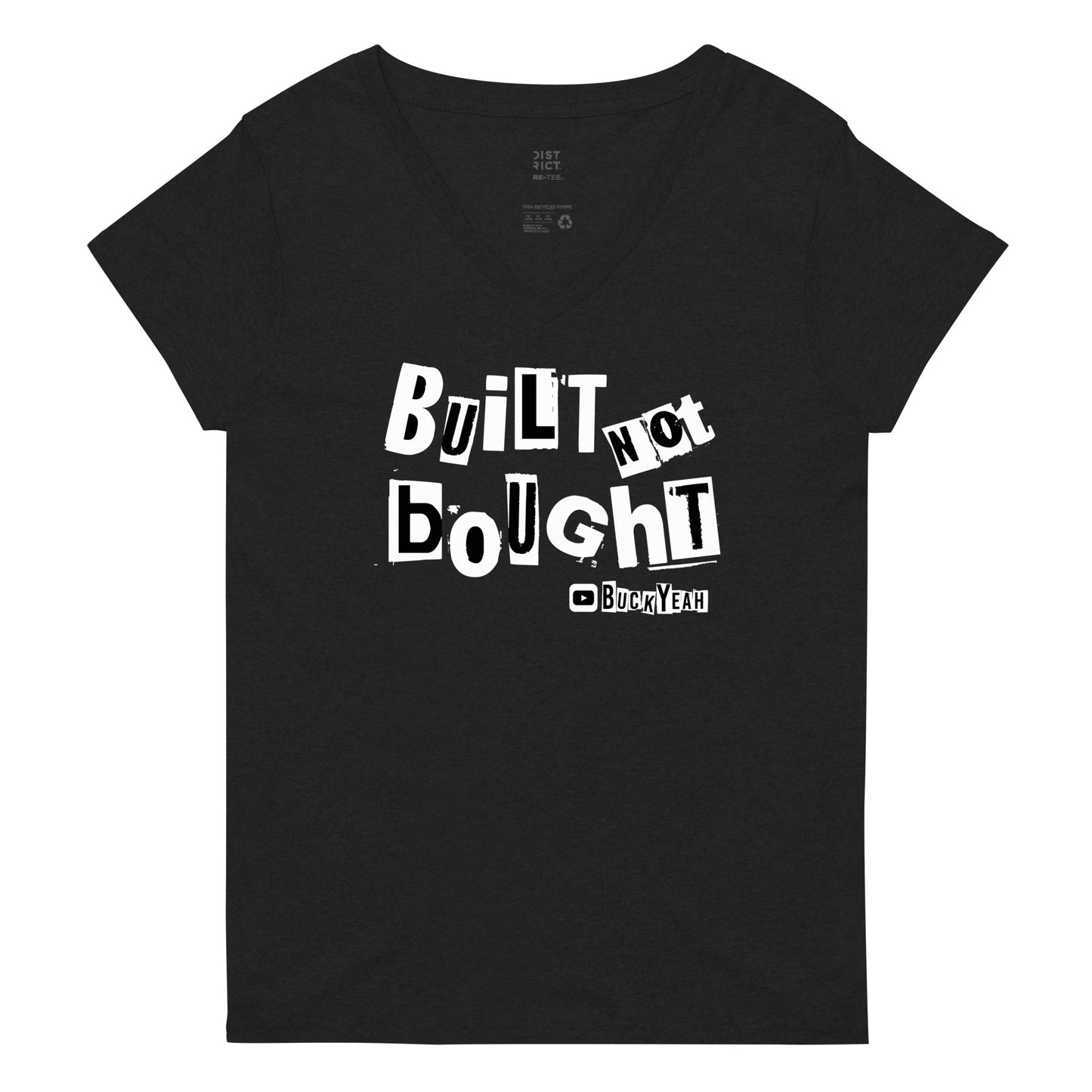 Built Not Bought Women's V-Neck