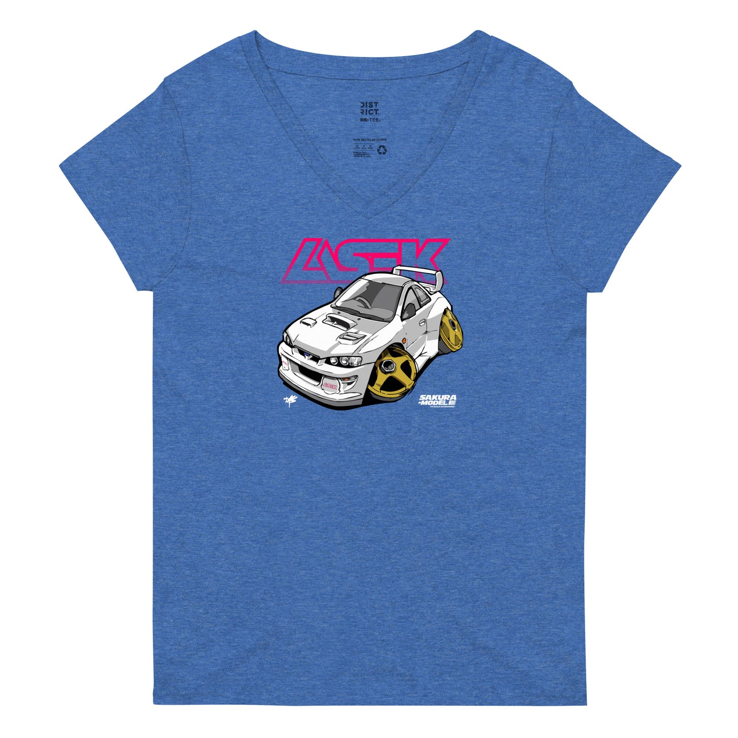 Sakura Model Women's V-Neck