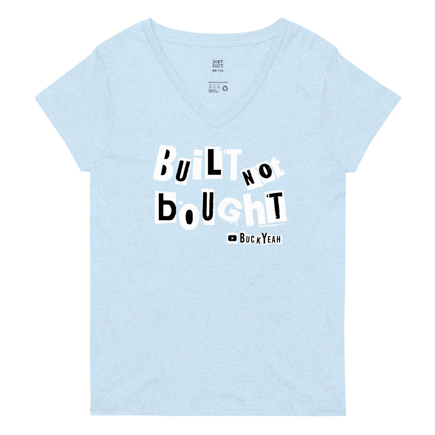 Built Not Bought Women's V-Neck