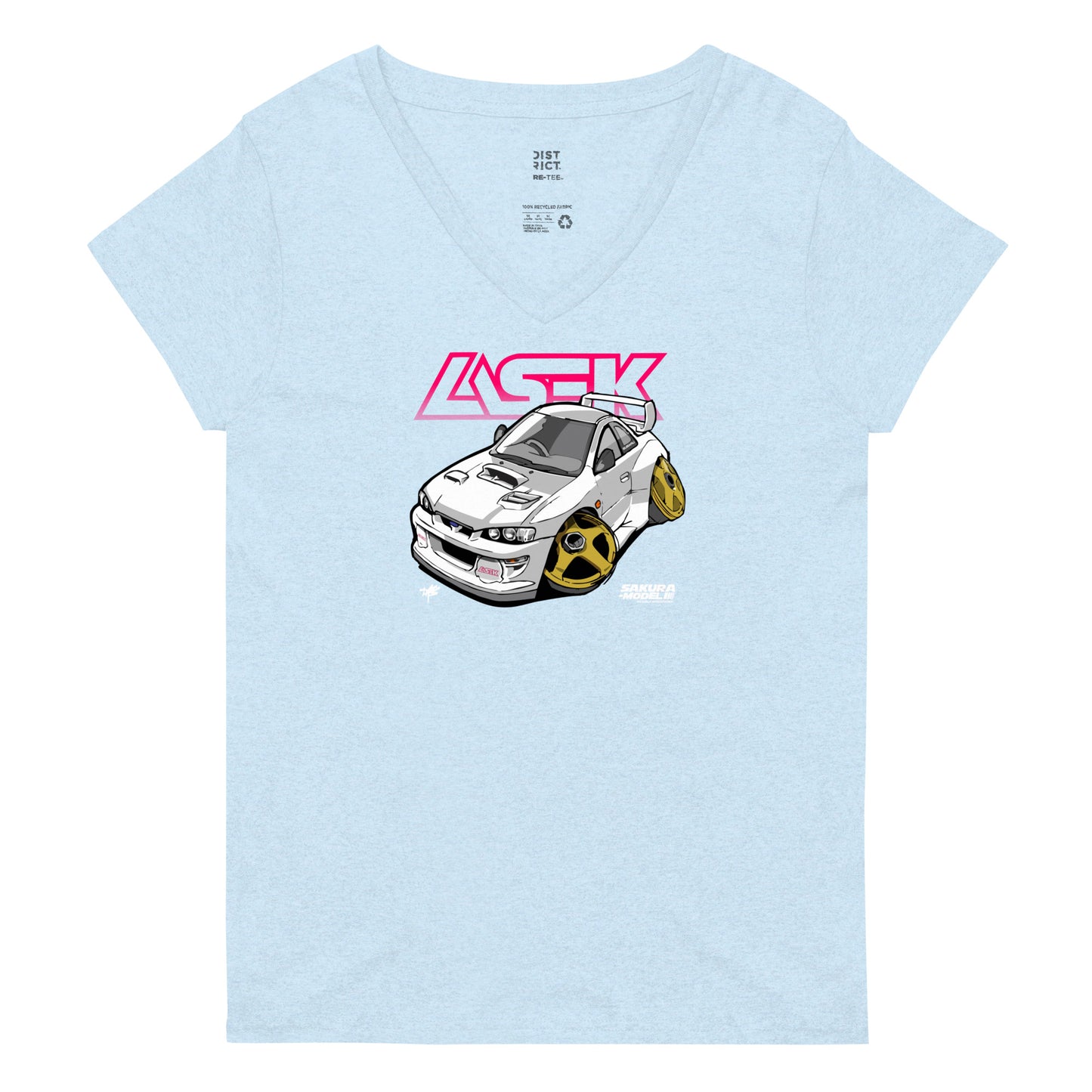 Sakura Model Women's V-Neck