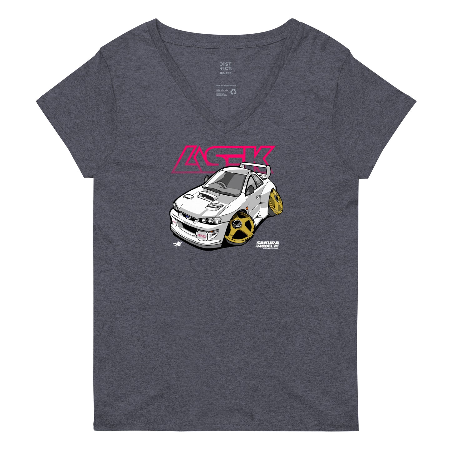 Sakura Model Women's V-Neck