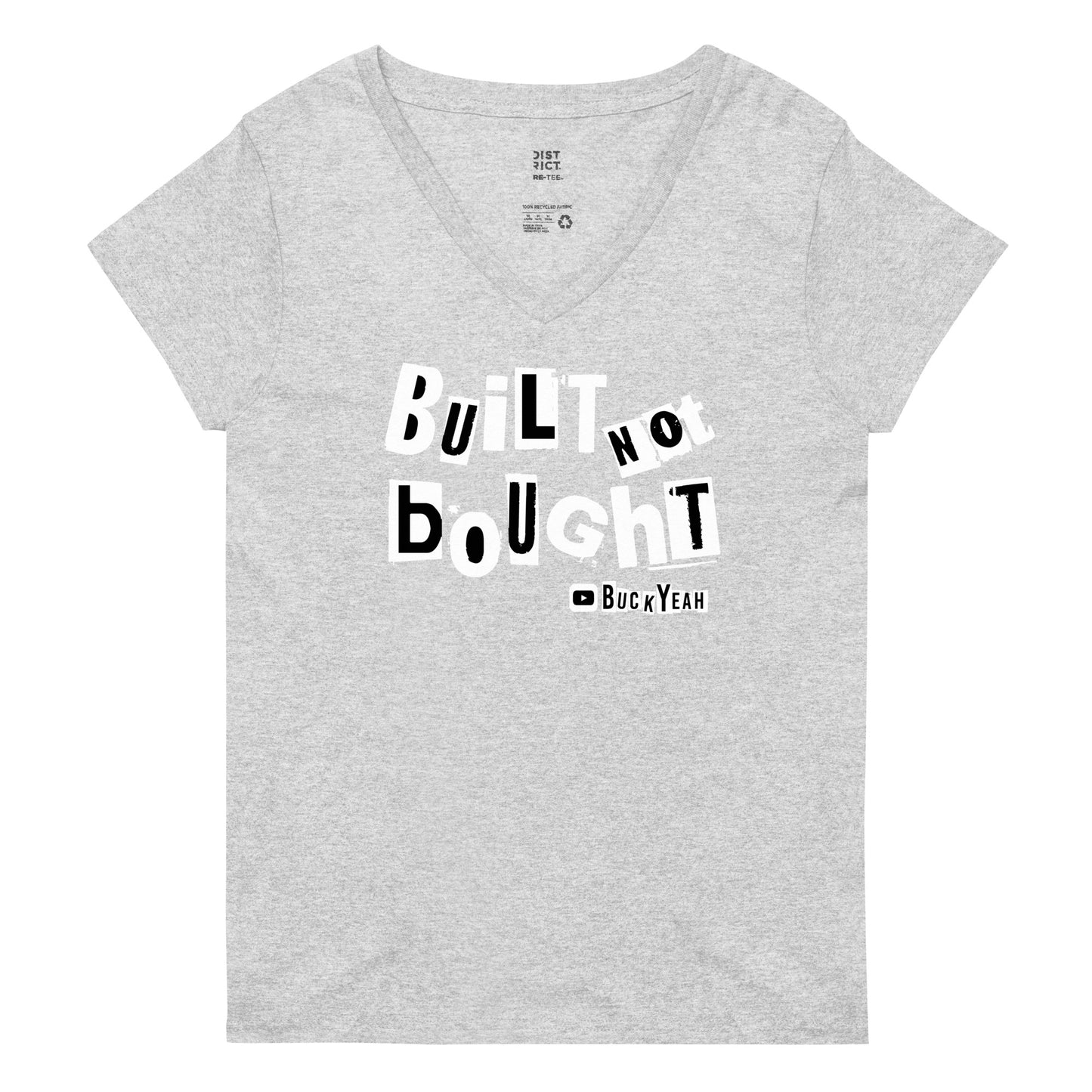 Built Not Bought Women's V-Neck